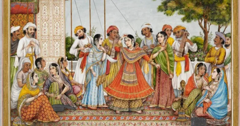 આખ્યાન અને માણભટ્ટ કળા: તાંબાની માટલી પર વેઢ વગાડીને સંગીત અને કથા કહેવાની કળા.